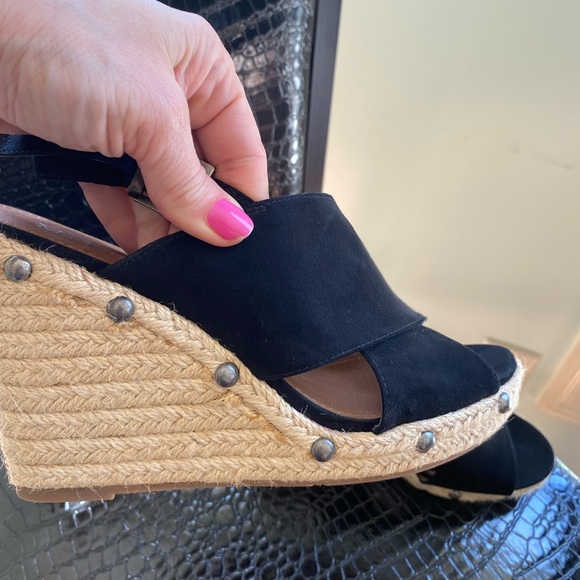 EUC Madeline Stuart espadrille wedge heel sandals - Picture 7 of 15